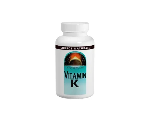 Вітамін Source Naturals Вітамін К 500мкг, 200 таблеток (SN1450)