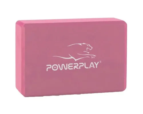 Блок для йоги PowerPlay 4006 Yoga Brick Рожевий (PP_4006_Pink_Yoga_Brick)