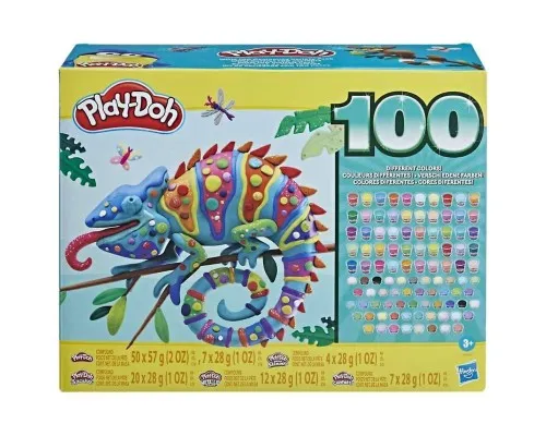 Набор для творчества Hasbro Play-Doh Набор пластилина из 100 баночек (F4636)