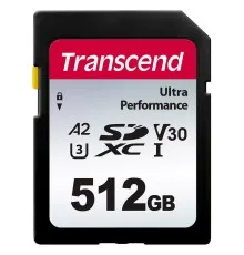 Карта памяти Transcend 512GB SD class 10 UHS-I U3 4K (TS512GSDC340S)