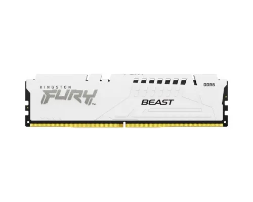 Модуль памяти для компьютера DDR5 32GB 5600 MHz FURY Beast White Kingston Fury (ex.HyperX) (KF556C40BW-32)