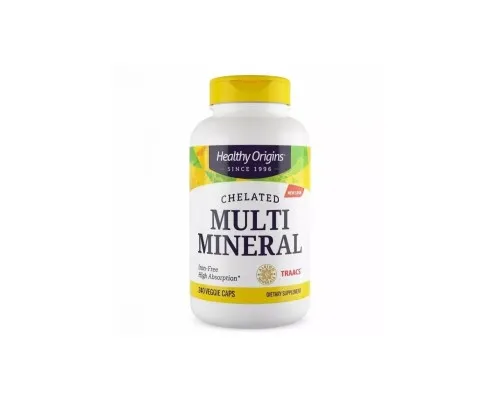 Вітамінно-мінеральний комплекс Healthy Origins Хелатні мультимінерали без заліза, Chelated Multi Mineral, Iron Free (HO39534)