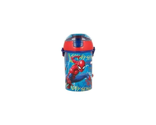 Поильник-непроливайка Stor Marvel - Spiderman Graffiti, Pop Up Canteen 450 ml (Stor-37969)