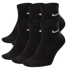 Шкарпетки Nike U NK EVERYDAY CUSH ANKLE 6PR-BD SX7669-010 38-42 6 пар Чорні (888408284464)