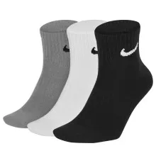 Шкарпетки Nike U NK EVERYDAY LTWT ANKLE 3PR SX7677-901 34-38 3 пари Чорний/Білий/Сірий (888407239182)