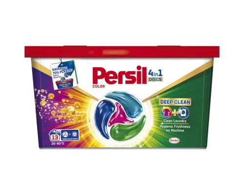 Капсули для прання Persil 4in1 Discs Color Deep Clean 13 шт. (9000101800012)