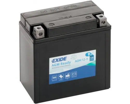 Акумулятор автомобільний EXIDE Ready AGM 9Ah (+/-) (120EN) (AGM12-9)