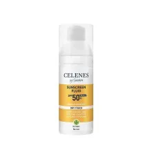 Средство от загара Celenes Sunscreen Dry Touch Fluid SPF50+ Солнцезащитный флюид 50 мл (7350104249137)