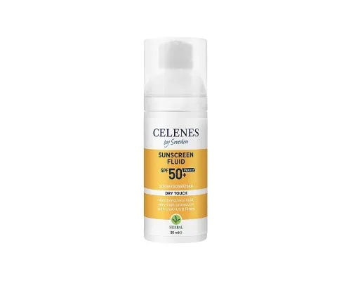 Средство от загара Celenes Sunscreen Dry Touch Fluid SPF50+ Солнцезащитный флюид 50 мл (7350104249137)