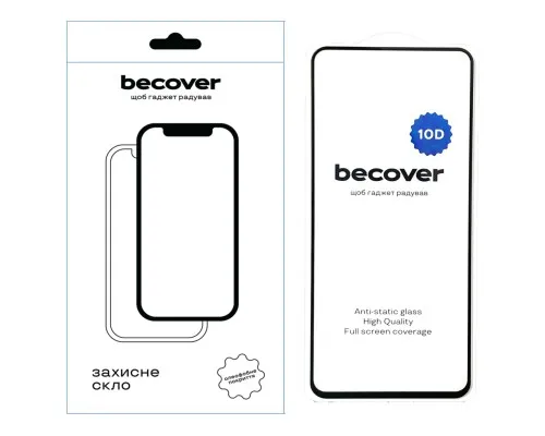 Скло захисне BeCover Infinix Hot 40i (X6528B) 10D Black (711813)