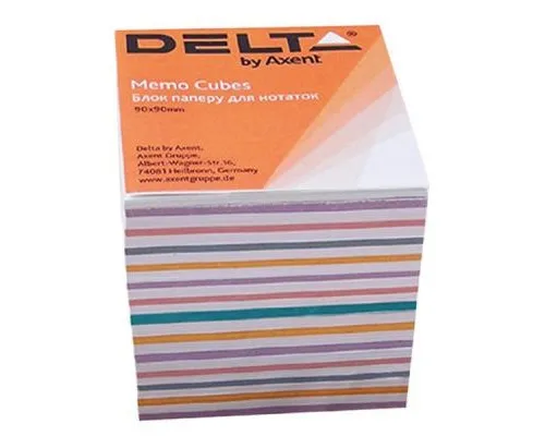 Папір для нотаток Delta by Axent MIX 90Х90Х80мм, unglued (D8015)
