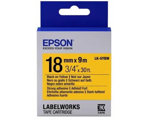 Лента для принтера этикеток Epson LK5YBW (C53S655010)