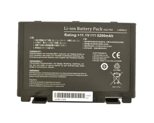 Акумулятор до ноутбука AlSoft Asus A32-F82 5200mAh 6cell 11.1V Li-ion (A41198)