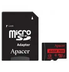 Карта пам'яті Apacer 64GB microSDXC class 10 UHS-I U1 (AP64GMCSX10U5-R)