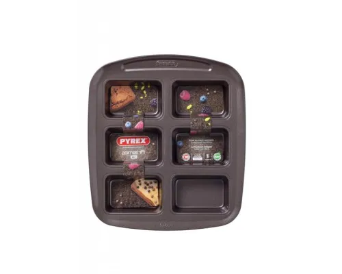 Форма для выпечки Pyrex Asimetria мини-cake 6 ячеек (AS06BL0)