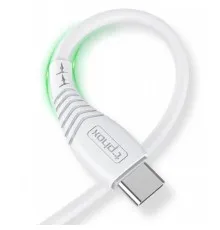 Дата кабель USB 2.0 AM to Type-C 1.0m Nature T-C830 White T-Phox (T-C830 White)