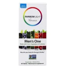 Мультивітамін Rainbow Light Мультивітаміни Для Чоловіків, Vibrance Men's One, 60 таблето (RLT21713)