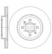 Гальмівний диск HI-Q SD2043