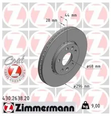 Гальмівний диск ZIMMERMANN 430.2638.20