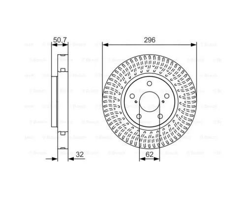 Гальмівний диск Bosch 0 986 479 T38