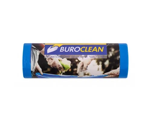Пакети для сміття Buroclean EuroStandart міцні сині 120 л 10 шт. (4823078977915)