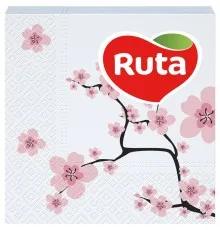 Серветки столові Ruta Double Luxe 24х24 см 2 шари з принтом Сакура 40 шт. (4820023743960)
