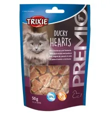 Ласощі для котів Trixie Premio Hearts качка/минтай 50 г (4011905427058)
