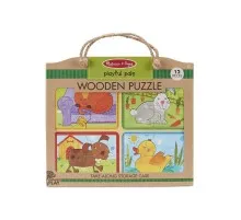 Пазл Melissa&Doug дерев'яні у футлярі "Грайливі друзі" (MD31364)