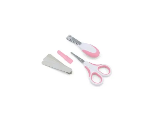 Дитячий манікюрний набір Nuvita Безпечні ножиці з аксесуарами 0+ міс. Рожевий (NV1138COOLPINK)