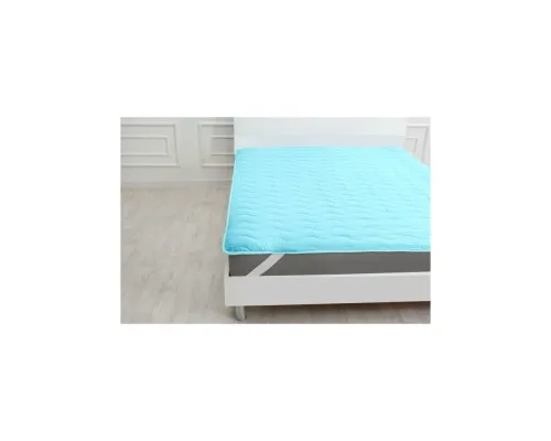 Наматрацник MirSon Eco Light №1725 Silk Air-line на резинці по кутках Blue 60x120 см (2200002888127)