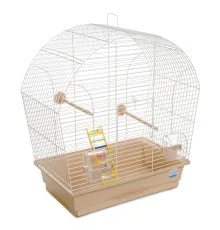 Клетка для птиц Природа "Лина" 44x54x27 см белая/бежевая (4823082414994)