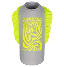 Футболка для тварин Pet Fashion "Sunkissed" S сіра з жовтим (4823082424658)