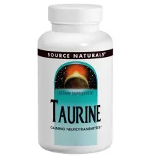 Амінокислота Source Naturals Таурін, 500 мг, 60 таблеток (SN1280)