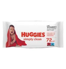 Детские влажные салфетки Huggies Simply Clean 72 шт (5029053582238)