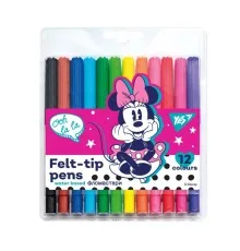 Фломастери Yes Minnie Mouse, 12 кольорів (650475)