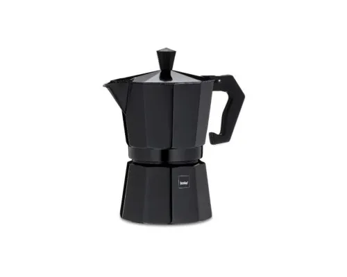 Гейзерна кавоварка Kela Italia 150 мл 3 Cap Black (10553)