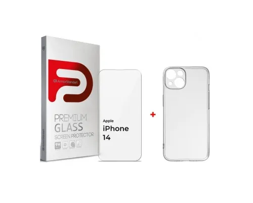 Чохол до мобільного телефона Armorstandart Apple iPhone 14 (Clear glass + Air Series Case) (ARM66923)
