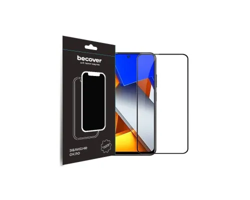 Стекло защитное BeCover Poco M4 Pro 4G Black (708590)