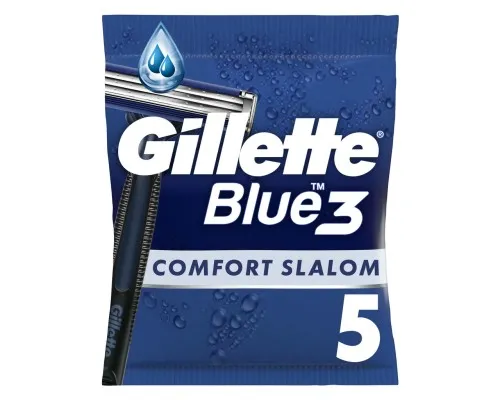 Бритва Gillette Blue 3 Comfort Slalom 5 шт. (8006540808689)