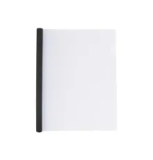 Папка-скоросшиватель Economix А4 с планкой-зажимом 6 мм (2-35 листов), черная (E31204-01)