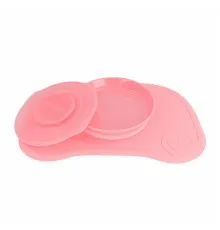 Набір дитячого посуду Twistshake Pastel Pink килимок з тарілкою (78129)