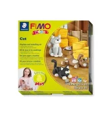 Набор для творчества Fimo Kids Котики 4 цветных 42 г (4007817032596)