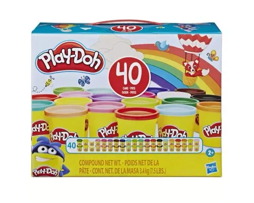 Набор для творчества Hasbro Play-Doh Набор пластилина из 40 баночек (E9413)