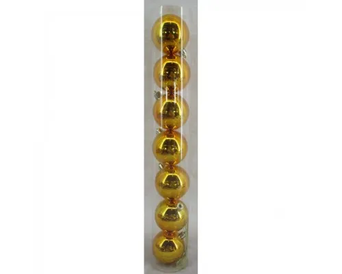 Ялинкова іграшка Novogod`ko пластик, 6 cм, 7 шт золото (974897)