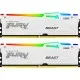 Модуль пам'яті для комп'ютера DDR5 32GB (2x16GB) 6000 MHz FURY Beast White RGB Kingston Fury (ex.HyperX) (KF560C40BWAK2-32)