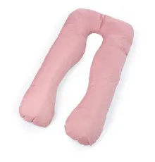 Подушка MirSon для вагітних і відпочинку Eco Line №8016 U-подібна Dusty Rose (2200006178415)