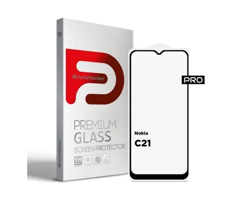 Скло захисне Armorstandart Pro Nokia C21 Black (ARM70431)