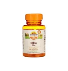 Вітамінно-мінеральний комплекс Sundown Дегідроепіандростерон, 50 мг, DHEA, Sundown Naturals, 60 таблеток (SDN05031)