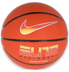 Мяч баскетбольный Nike Elite All Court 8P 2.0 Deflated N.100.4088.820.07 Уні 7 Помаранчевий (887791731920)