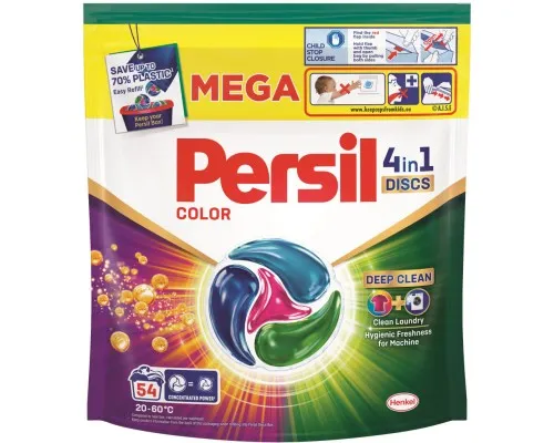 Капсулы для стирки Persil 4in1 Discs Color Deep Clean 54 шт. (9000101801293)